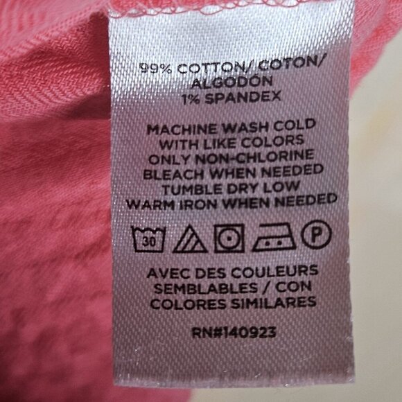 Loft Womens Pink Boxy Gauzy Short Sleeve Button Down XL - Picture 5 of 5